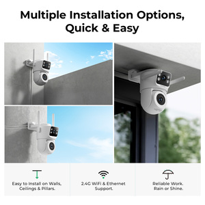 Cámara de Seguridad Inteligente para Exteriores con Doble Lente 2K+2K PTZ WiFi, con Detección y Seguimiento Humano por IA, Aplicación IMILAB LIFE, Blanca - Product Image 5