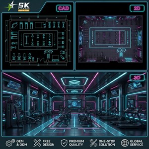 Équipement <span class=keywords><strong>de</strong></span> gym commercial SK 800 m², ensemble complet <span class=keywords><strong>de</strong></span> machines d'entraînement <span class=keywords><strong>de</strong></span> force et cardio, solution pour hôtel, club, centre <span class=keywords><strong>de</strong></span> fitness, fabrication OEM - Product Image 3