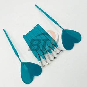 Pinzas de extensión de pestañas de acero inoxidable profesionales de alta calidad personalizadas punta puntiaguda recubrimiento de Color personalizado etiqueta privada - Product Image 5