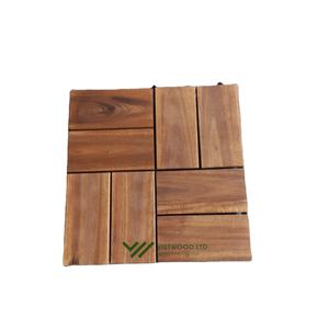 Dalles de terrasse carrées en bois d'acacia du Vietnam, modernes, antidérapantes, imperméables, pour l'extérieur - Product Image 2