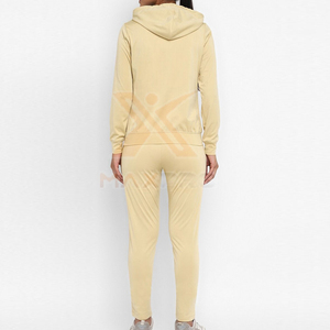 Chándal con Capucha para Mujer, Color Sólido, Manga Larga, Transpirable, Estilo Casual de Otoño, con Bolsillos Laterales y Cierre de Cremallera - Product Image 2