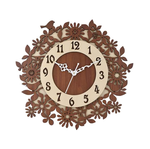 Solid wood handcrafted wooden <b>wall</b> <b>clock</b> rustic farmhouse charm perfect accent <b>for</b> <b>living</b> <b>room</b> office or bedroom stylish decor - Product Image 1