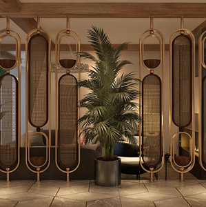 ฉากกั้นห้องหรูหราผนังสแตนเลสเพื่อความเป็นส่วนตัวหน้าจอ PVD สีทองเหมาะสำหรับห้องนั่งเล่นสำนักงานและร้านเสริมสวย - Product Image 6