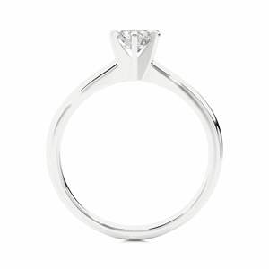 Bague de fiançailles solitaire en diamant taille ronde pour femme - Product Image 2