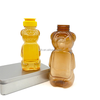 Bouteilles de miel 327ml Bouteille d'ours en plastique pour miel 454g
