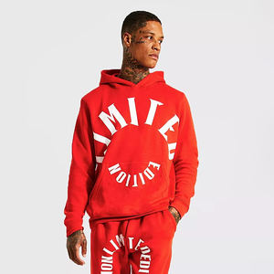Custom Logo Puff Printing Tracksuits Designer Sets Oversized Tracksuit for <b>Men</b> Cotton Wholesale Price - Product Image 4