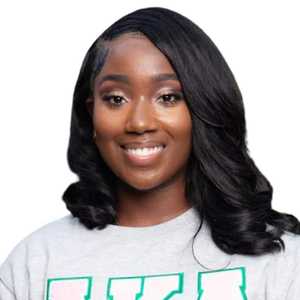 Sweat-shirt à manches longues gris sororité pour femmes grecques 2025 avec lettres XAKA roses et vertes, mélange de coton décontracté personnalisé - Product Image 5