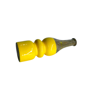 Portavelas de mesa de madera moderno, elegante acabado laminado, diseño de revestimiento Meena, velas cónicas, linternas, portavelas de madera - Product Image 3