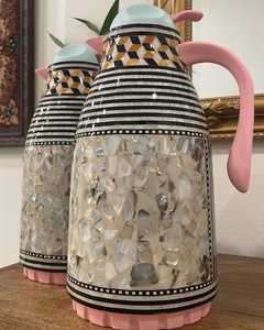 Tetera con incrustaciones de concha de madre de perla, tetera de estilo árabe de lujo para té, café, servicio de agua, perfecta para Eid y regalos de boda - Product Image 5