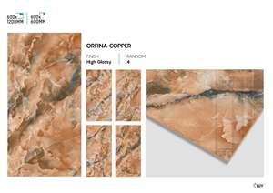 Carreaux de porcelaine modernes à haute brillance 24x48 pouces Carreaux de sol polis pour les intérieurs contemporains - Product Image 3