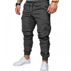 Oem Customized logo Design <b>Trousers</b> Multi-pocket Pants Sweatpants <b>Men</b> Pants - Product Image 3