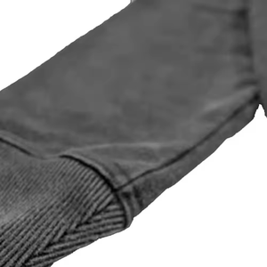 Sweat à capuche noir délavé à l'acide pour homme avec strass, sweat à capuche vintage pour homme, sweat à capuche d'hiver - Product Image 5