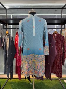 Elegante Festival Wear Amazing Trending Rayon Printed Man Kurta Fabricante de India a la tarifa más baja - Product Image 3