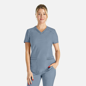 Uniforme de enfermera unisex, conjuntos de algodón y poliéster de manga corta, servicio OEM de alta calidad, trajes de hospital de tendencia - Product Image 2