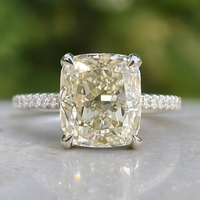 Diamante natural de corte cojín certificado de 1.00 CT, claridad VVS, forma elegante de 5.50 x 5.00 MM, color R/S (LC) suelto para fabricación de joyas