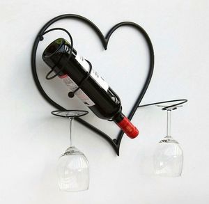 Handgemaakte Stijlvolle Ijzeren Flessenstandaard Met Antiek Ontwerp, Ideaal Voor Thuiskeuken Of Rustieke Trouwtafel - Product Image 3
