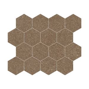 Acabado y forma hexagonal 73mm seta mosaico hexágono cerámica porcelana para baño de pared Exterior Interior moderno - Product Image 1