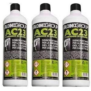 Italchimici Professional AC23 - Potente Eliminador de Cal, 3 Botellas de 1L, Detergente Líquido en Aerosol para Baño y Cocina, Desechable - Product Image 1