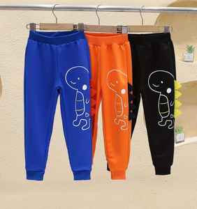 Joggers atléticos ligeros de 3 uds para niños con estampado de letras, cintura elástica de mezcla de poliéster suave y cómoda para Primavera/Verano/otoño - Product Image 6
