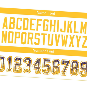 Camiseta de Fútbol Personalizada con Nombre y Número, Uniforme de Equipo Morado y Amarillo, Ropa Deportiva Transpirable, Personalizable, Fútbol Americano - Product Image 4