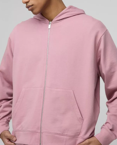 เสื้อฮู้ดโอเวอร์ไซส์แบบมีซิปของผู้ชายผ้าคอตตอน100% GSM 380ออกแบบได้ตามต้องการ - Product Image 4