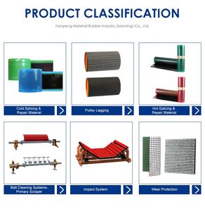 Bande de protection de convoyeur en polyuréthane de haute qualité, épaisseur 12 mm, couleur orange/rouge, dureté 62±5 Shore A - Product Image 6