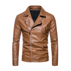 High Quality ODM OEM Customized <b>Men's</b> Plus Size Motorcycle <b>Jacket</b> Genuine <b>Leather</b> Embroidery Fashion Biker Coat Waterproof - Product Image 4
