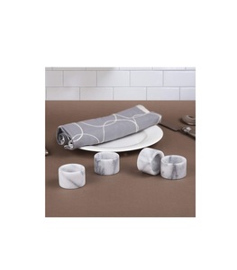 Anneau de serviette Unique en marbre solide, décor de table, porte-serviettes pour table, anneau de serviette pour noël, mariage au moindre coût - Product Image 1