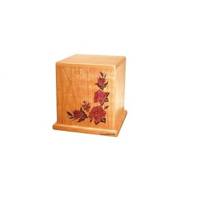 Urnas de cremación de madera de mango de artesanía india de lujo para adultos suministros funerarios para almacenamiento de cenizas humanas - Product Image 6