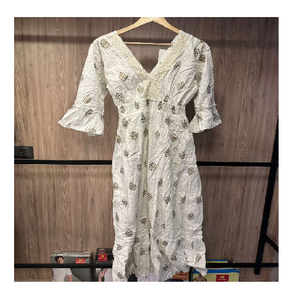 Elegant V Neck <b>Summer</b> <b>Maxi</b> <b>Dress</b> For Women <b>With</b> Short <b>Sleeves</b> And Flowing Silhouette Perfect For Casual Or Beach Outings - Product Image 1