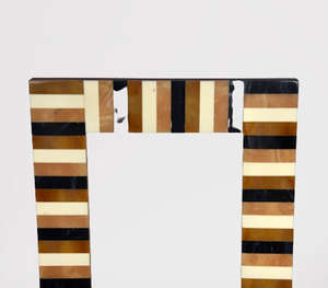 Luxury Artisanal Horn And Resin <b>Photo</b> <b>Frame</b> Collection Horizontal Stripe And Rustic Block Inlay Designs Decorative Unique - Product Image 6