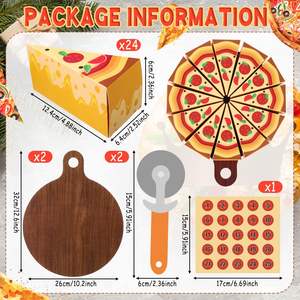 24 boîtes à pizza DIY vides, <span class=keywords><strong>calendrier</strong></span> <span class=keywords><strong>de</strong></span> <span class=keywords><strong>l</strong></span>'<span class=keywords><strong>avent</strong></span> à remplir, cadeaux <span class=keywords><strong>de</strong></span> Noë<span class=keywords><strong>l</strong></span>, décoration pour cheminée, manteau <span class=keywords><strong>de</strong></span> cheminée, décoration <span class=keywords><strong>de</strong></span> fenêtre - Product Image 2