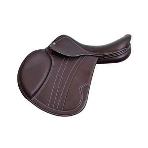 Selles de cheval sautant sans arbre personnalisées avec cuir 100%, selle de dressage d'équitation de haute qualité en cuir - Product Image 1