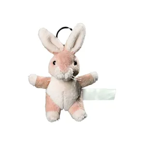 Porte-clés et mousquetons personnalisés en peluche lapin – Gadgets promotionnels - Product Image 3