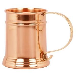 Taza de mula de Moscú de estilo americano de lujo hecha a mano 100% cobre puro mango de latón macizo características tapa de paja accesorio de Venta caliente - Product Image 2