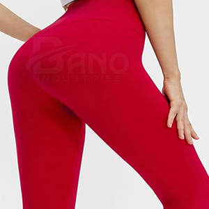 Leggings de Yoga de Cintura Alta para Mujer, Transpirables, con Patrón Sólido, Tejidos, Colores Personalizados, Control de Abdomen, Efecto Levanta Glúteos, Venta al Por Mayor - Product Image 3