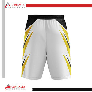 Concevez votre propre vente en gros short de basket-ball pour hommes en polyester imprimé vintage personnalisé sublimé à double maille flamme - Product Image 4