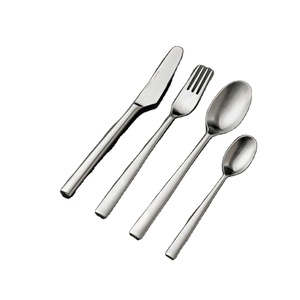 Nouveau design de couverts à poignée ensemble de mariage argenterie conception simple en acier inoxydable métal couteau fourchette cuillère ensemble de couverts - Product Image 1