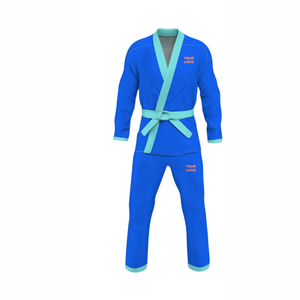 2026 OEM 100% coton Arts martiaux Taekwondo uniforme Logo personnalisé Style court pour le karaté et l'entraînement - Product Image 1