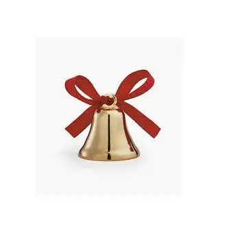 Campana de trompeta de Navidad con lazo hecho a mano, en forma personalizada y tamaño, fabricado a mano en la India, novedad