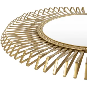 Mart Xuất Khẩu Sang Trọng Hiện Đại Hình Bầu Dục Bạc Đóng Khung Trang Trí Tường Gương Độc Quyền Thiết Kế Trang Trí Nội Thất Phòng Tắm Phòng Khách Hành Lang - Product Image 2