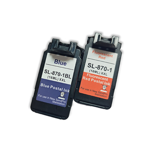 Asseel fluorescente Sl-870-1bl rosso blu cartuccia di inchiostro Chip Pitney Bowes per Sendpro Mailstation postimetro Csd1 - Product Image 2
