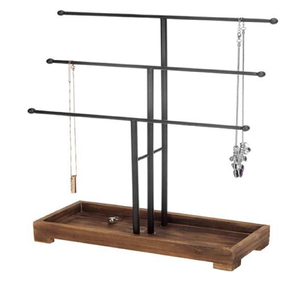 Support d'affichage de bijoux en métal de qualité, support organisateur antirouille pour le stockage élégant de bague de collier disponible au prix de gros - Product Image 2