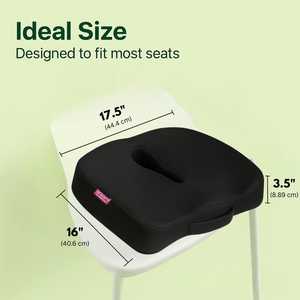 Ergonomic Coccyx Cushion <b>Pillow</b> for Office Chair Orthopedic Memory Foam Seat <b>Pad</b> Orthopedic Chair Cushion Pain Relief Square Car - Product Image 3