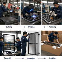 Rejas de Seguridad para Ventanas de Acero Inoxidable 304 Personalizadas, Fijas o Abatibles, Antirrobo, para Edificios Residenciales