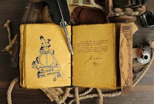 Libro de sombras triple Luna diario grimoire diario en blanco bruja hechizo libro vintage cuero diario brujería suministros - Product Image 3