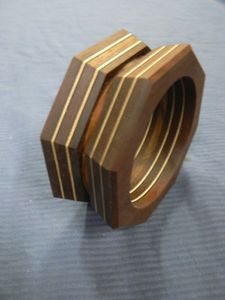 Brazaletes de Madera Hechos a Mano, Ligeros e Impermeables, con Pulido Fino, Joyería Étnica Personalizable para Mujer, para Uso Diario - Product Image 2