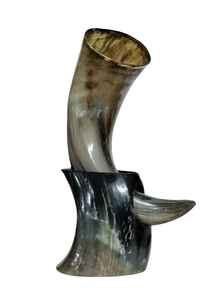 Corne à boire Viking de qualité supérieure Tasse à corne pure Fabriquée à la main Corne naturelle Utilisation alimentaire sûre Meilleure bière à boire Style américain - Product Image 4