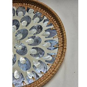 ถาดเสิร์ฟงานฝีมือหวายลายมุก Lavihexco สำหรับเทศกาลรอมฎอนและอีด สินค้าขายดีจากเวียดนาม รุ่น LVM24-8101 - Product Image 4