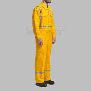 Mono de trabajo de material de algodón de alta visibilidad Ropa DE SEGURIDAD transpirable personalizada para adultos Hecho en Pakistán - Product Image 5